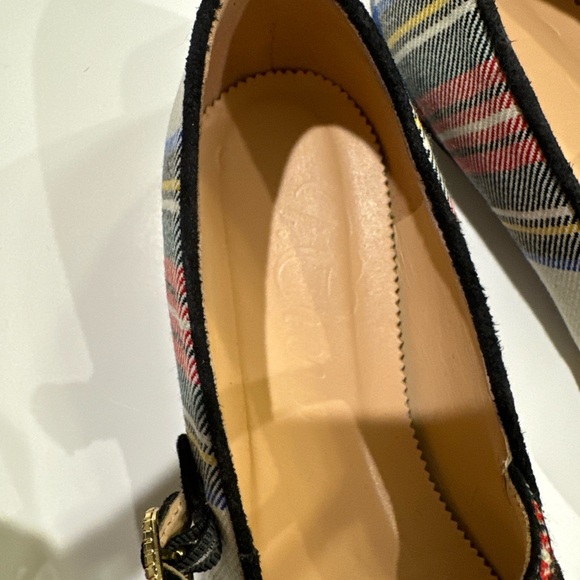 J.CREW ANAYA MARY JANE FLATS IN SNOWY STEWART TARTAN SIZE 7 - Picture 8 of 9